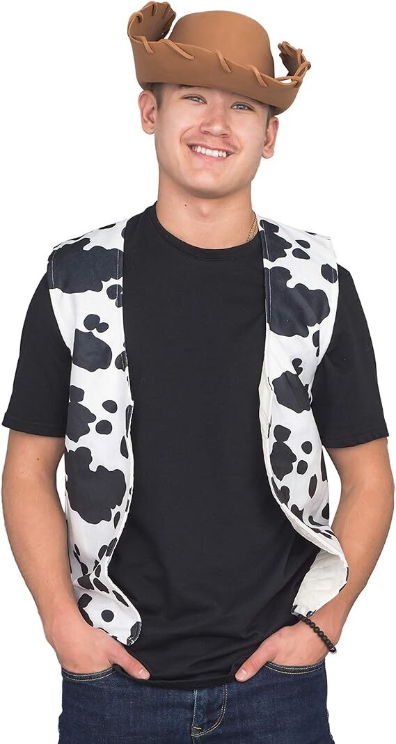 TV Store Sheriff Woody Adult Cowboy Vest Halloween Costume – Perfect for Parties
