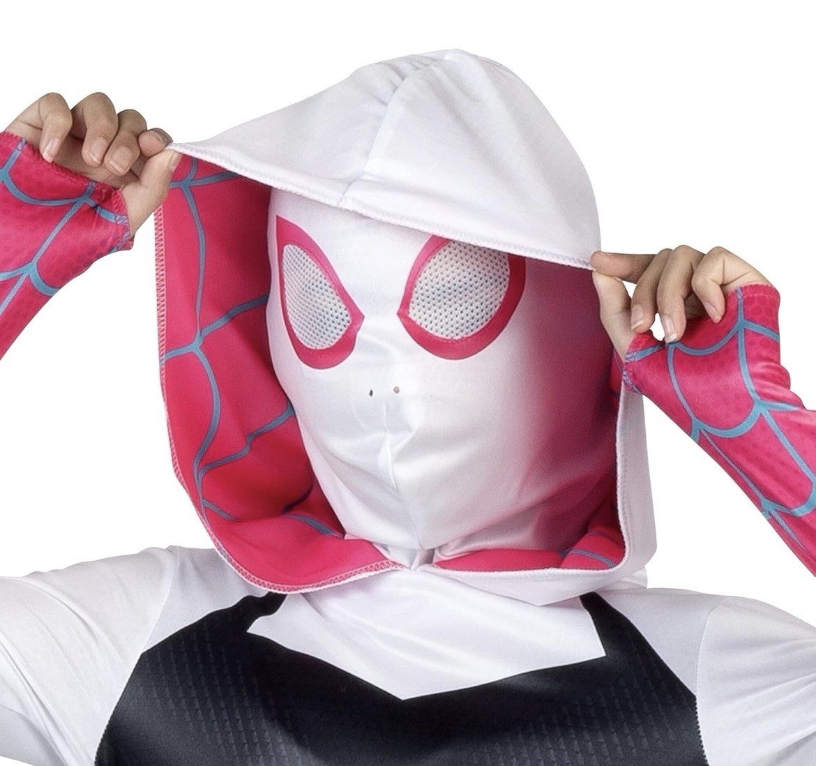 Marvel Spider-Gwen Hooded Costume – Size M 7-8 New Jazwares
