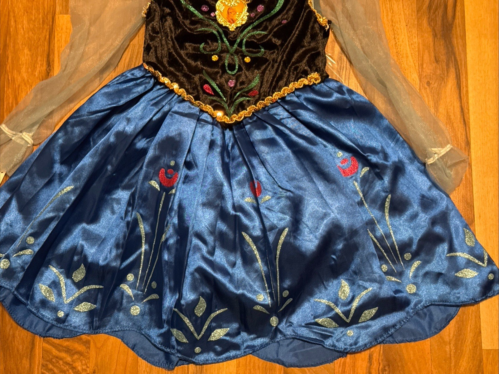 Disguise Deluxe (XS 3T/4T) Toddler Disney Frozen ANNA Costume, Cape Included