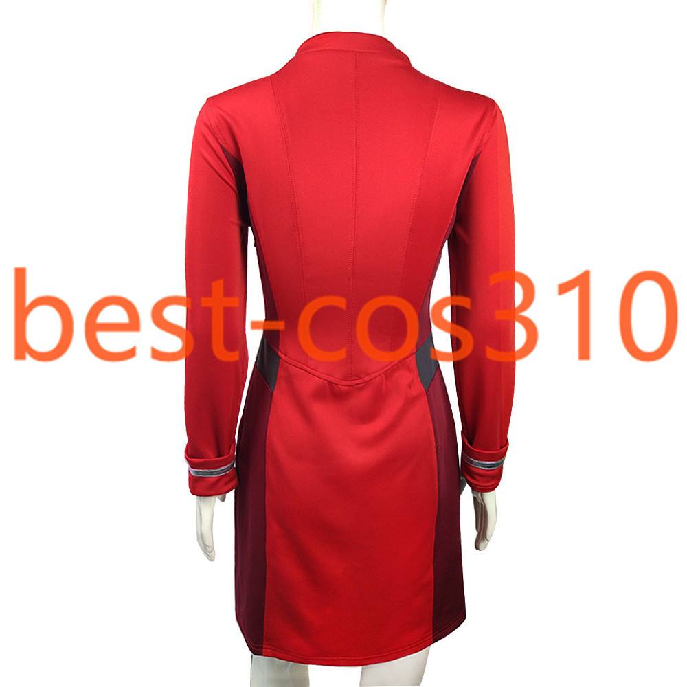 Cosplay ST Beyond Nyota Uhura Red Dress Carol Marcus Blue Yellow Uniforms Badge