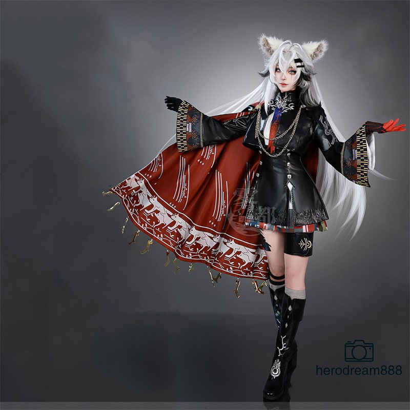 Arknights Lappland Cosplay Costume Women Girl Dress Anime Outfit Halloween Cos