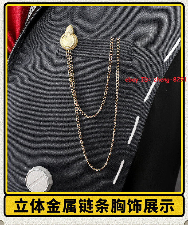 Game Zenless Zone Zero Von Lycaon Halloween Costume Outfit Men’s Uniform Suit
