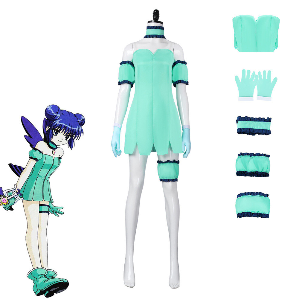 Cosplay Tokyo Mew Mew Aizawa Minto Wig Dress Halloween Carnival Suits Costumes