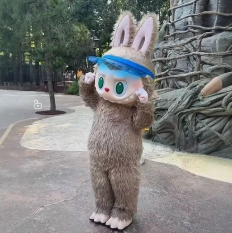 HOT Hallowmas Adult Suit Size LABUBU Cartoon Mascot Christmas Costume