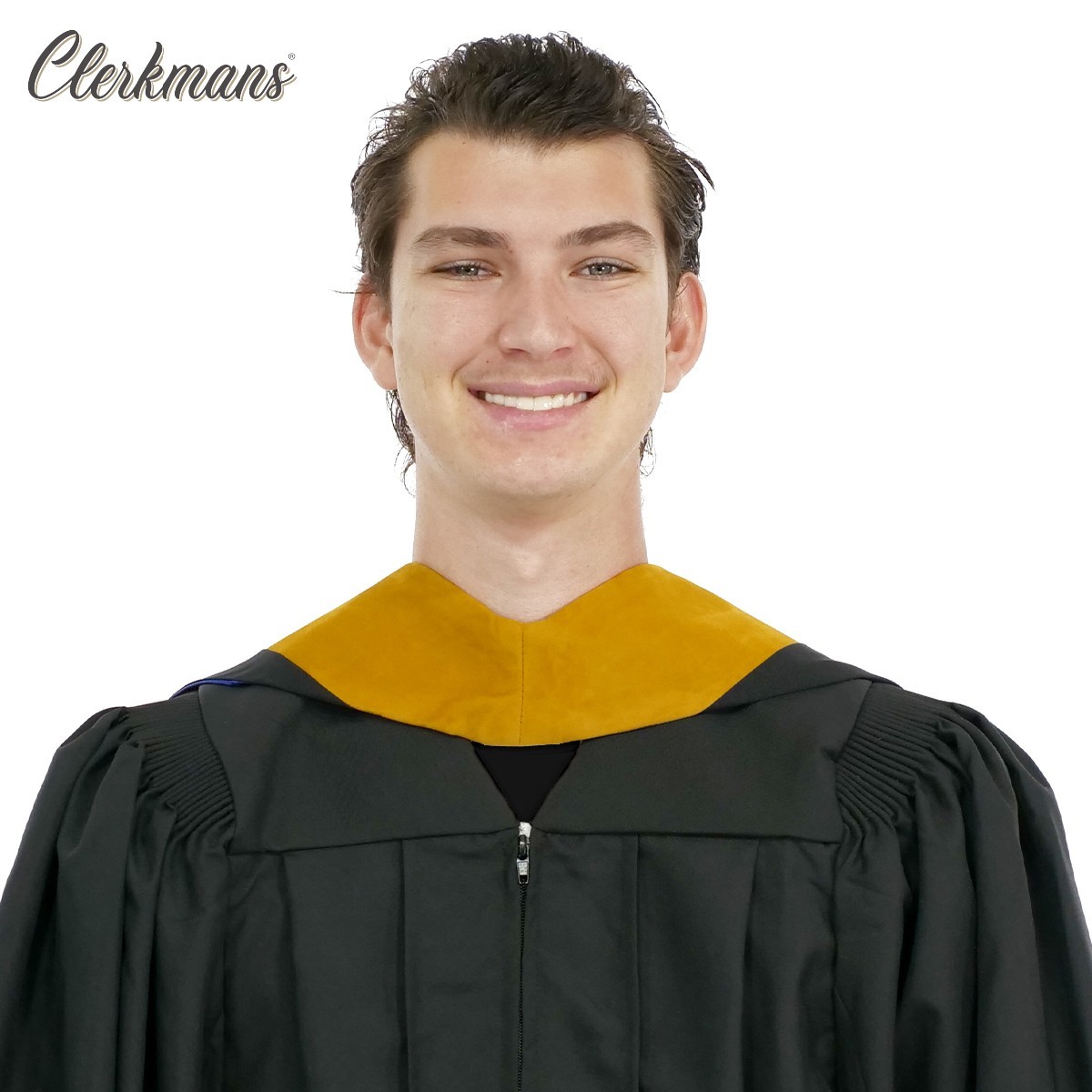 Deluxe Bachelors/Master Hood – Science Gold Velvet, Royal Blue & Golden Yellow