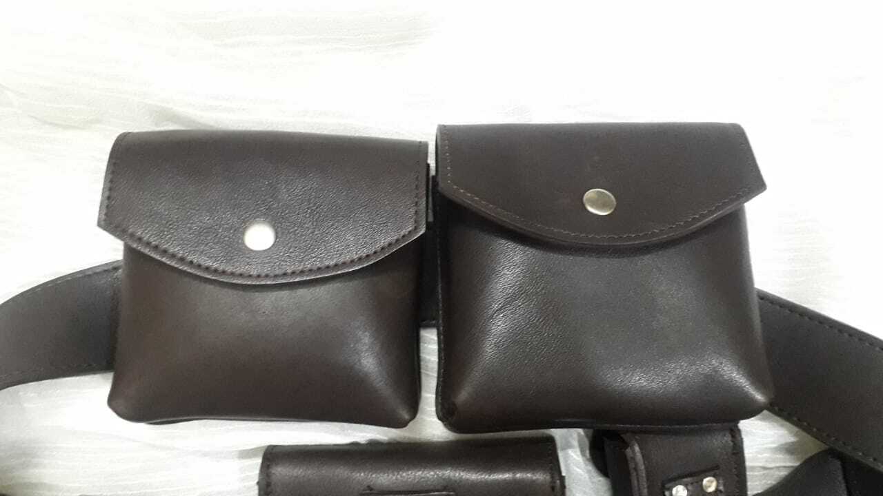 DL-44 Bespin Luke Skywalker ESB Holster, Belt, and pouches Rig in Dark Brown