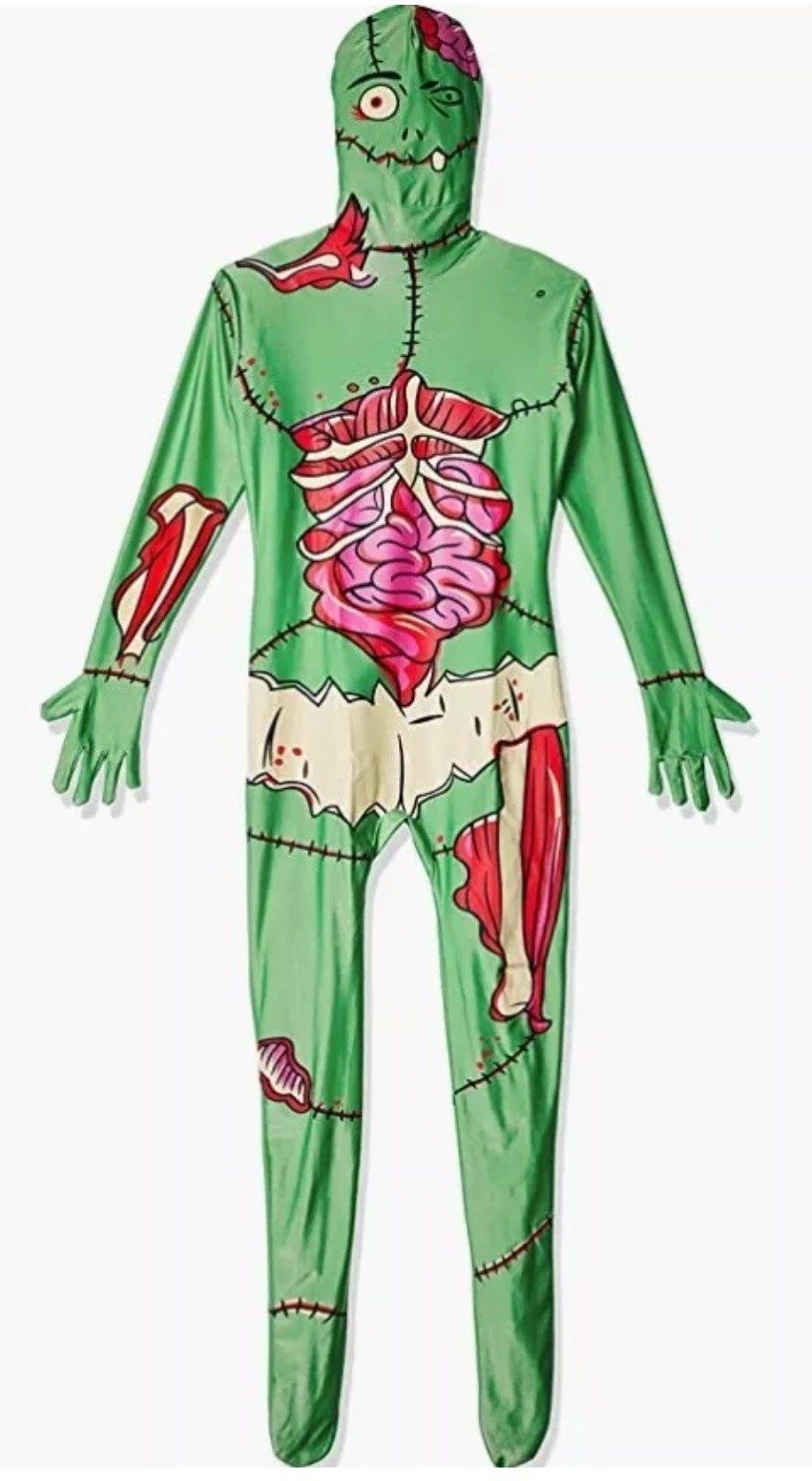 New Morphsuits Frankenstein Franken Morph Suit Halloween Costume Adult Size L