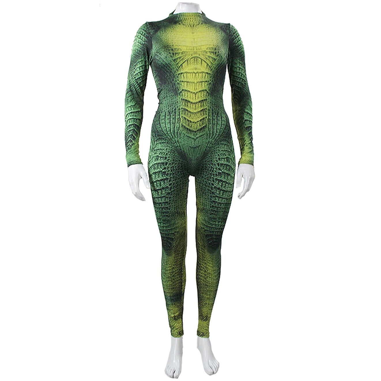 Upgraded Lizard SkinJumpsuit Cosplay Costume 3D Bodysuit Stage Suit Halloween