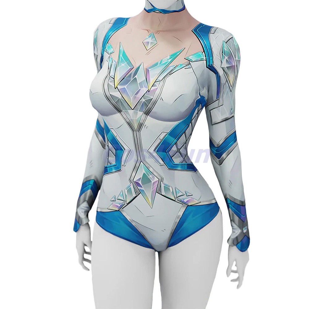 White Queen Swimsuit Emma Frost Bodysuit Marvel Rivals Costume Cosplay suit