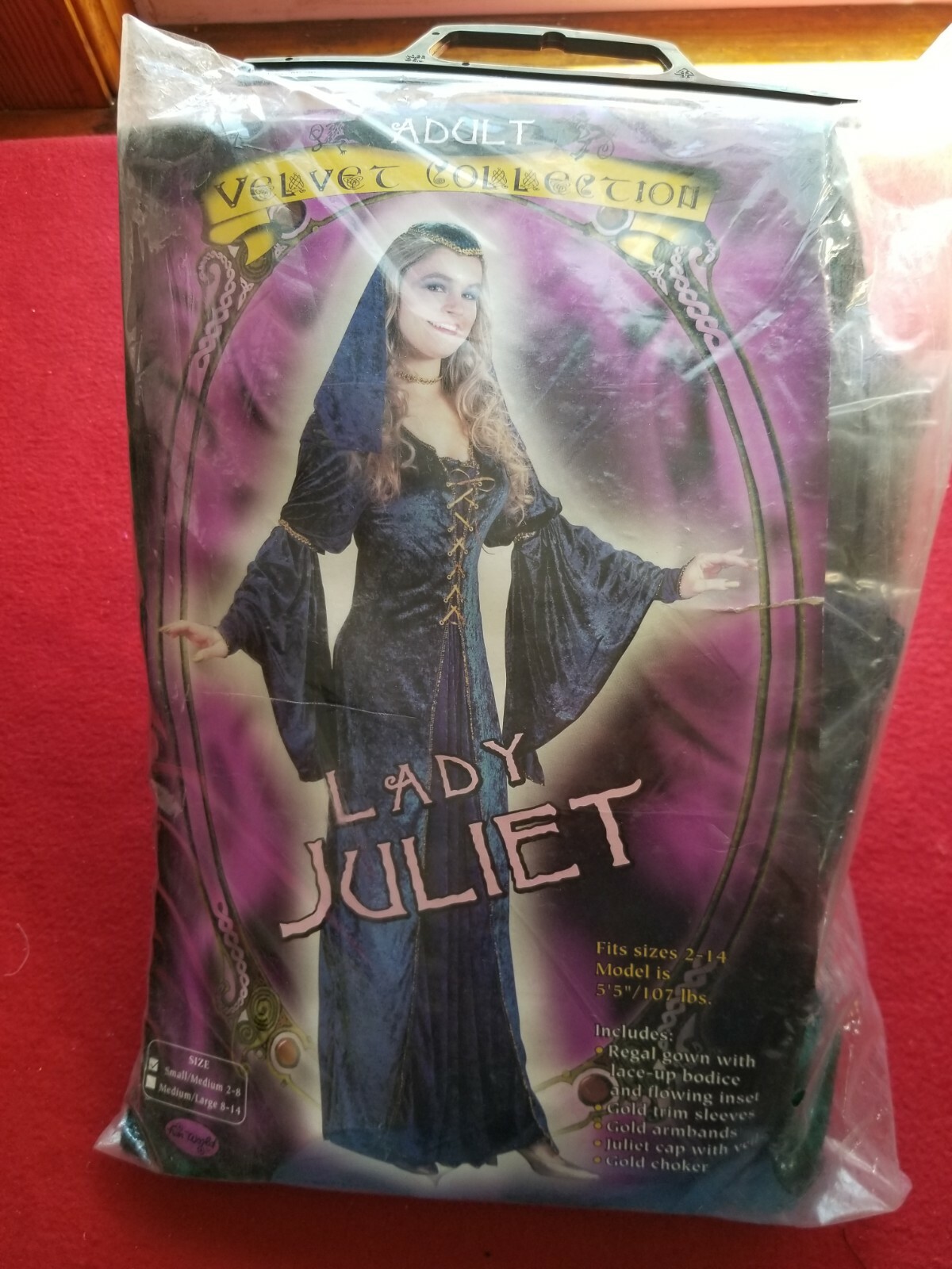 Women’s Halloween Costume Lady Juliet Size S/M
