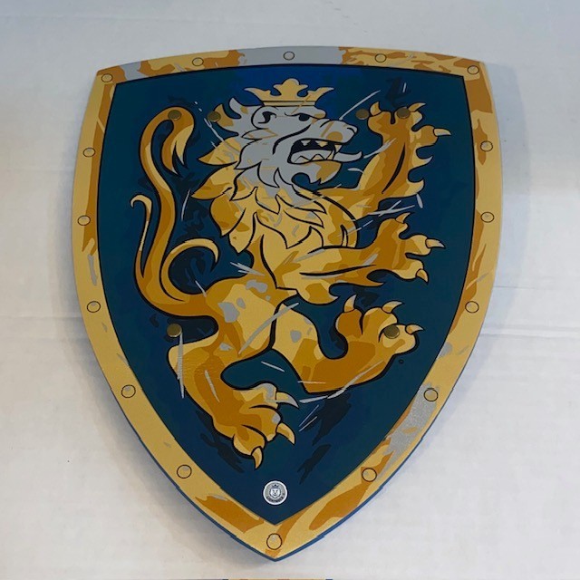 LIONTOUCH Medieval Foam Shield 17×13 Inch Knight King Lion Crown Rare New