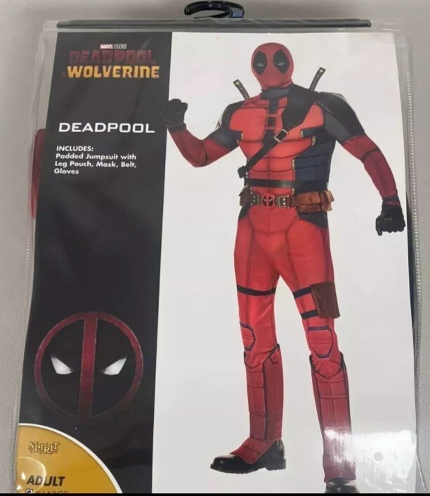 Spirit Halloween Adult Deadpool Costume Deluxe – Marvel Size Medium