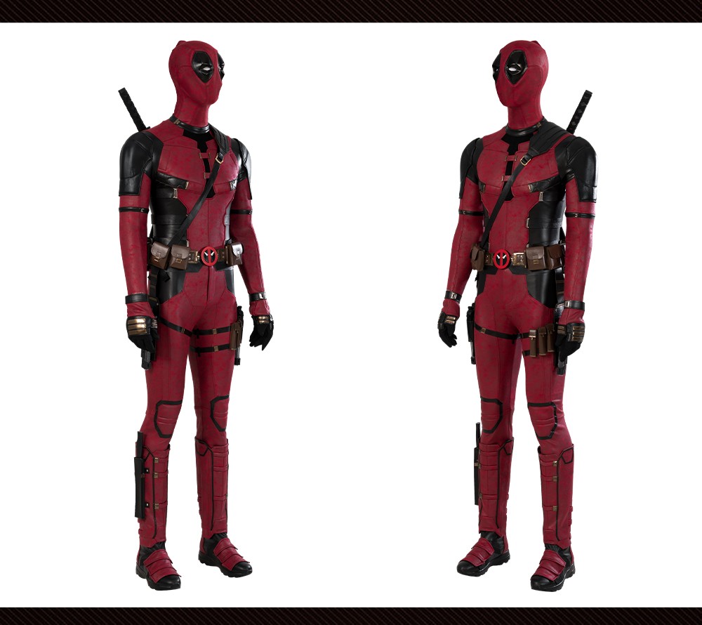 Deadpool 3 Halloween Cosplay Jumpsuit Costume Wade Wilson Accessories Suit Lot