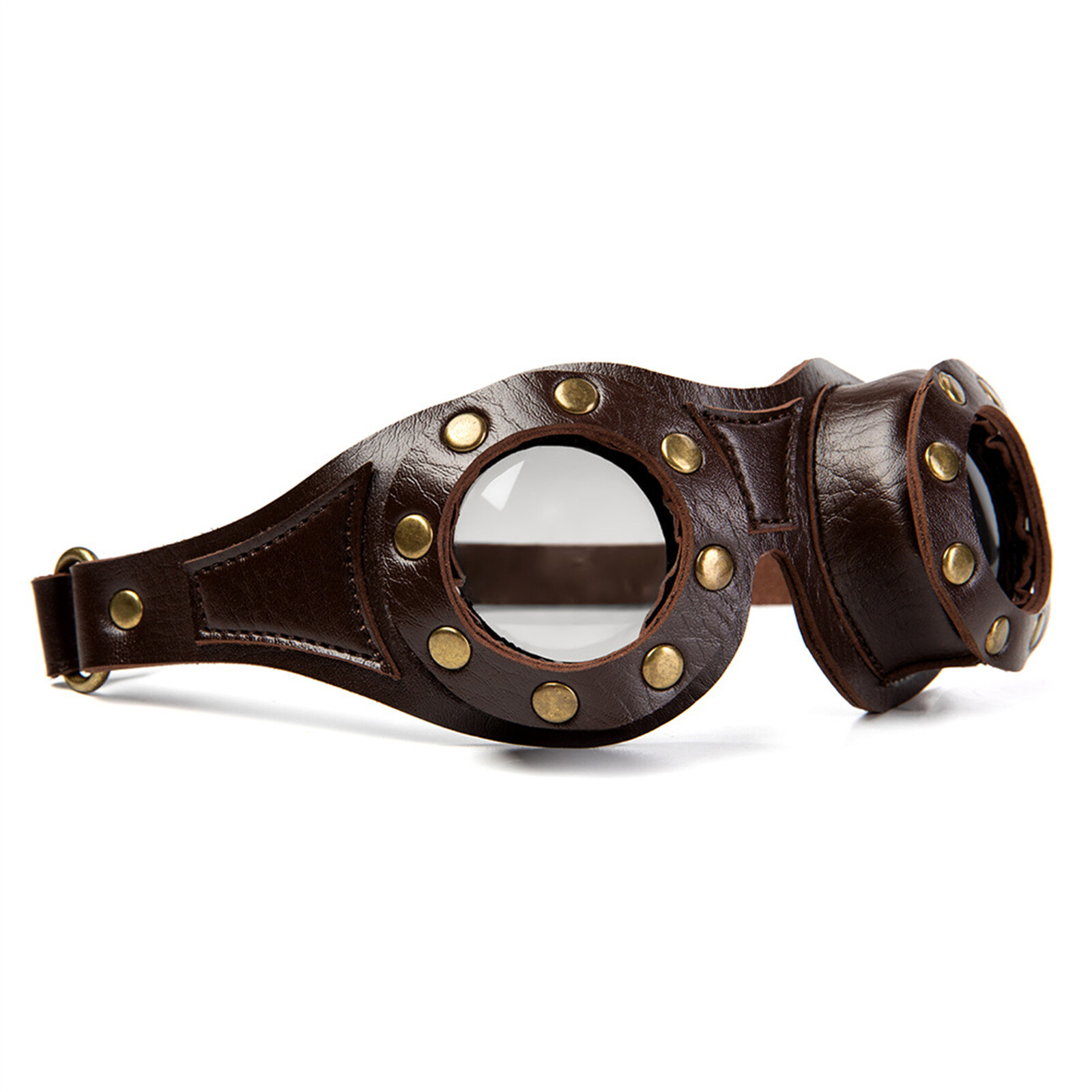 Steampunk Goggles Rough Glasses Halloween Cosplay Costume Props Gothic Eyewear