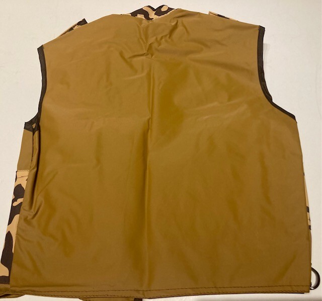 2 kids vinyl camouflage vests, perfect as costumes, medium weight