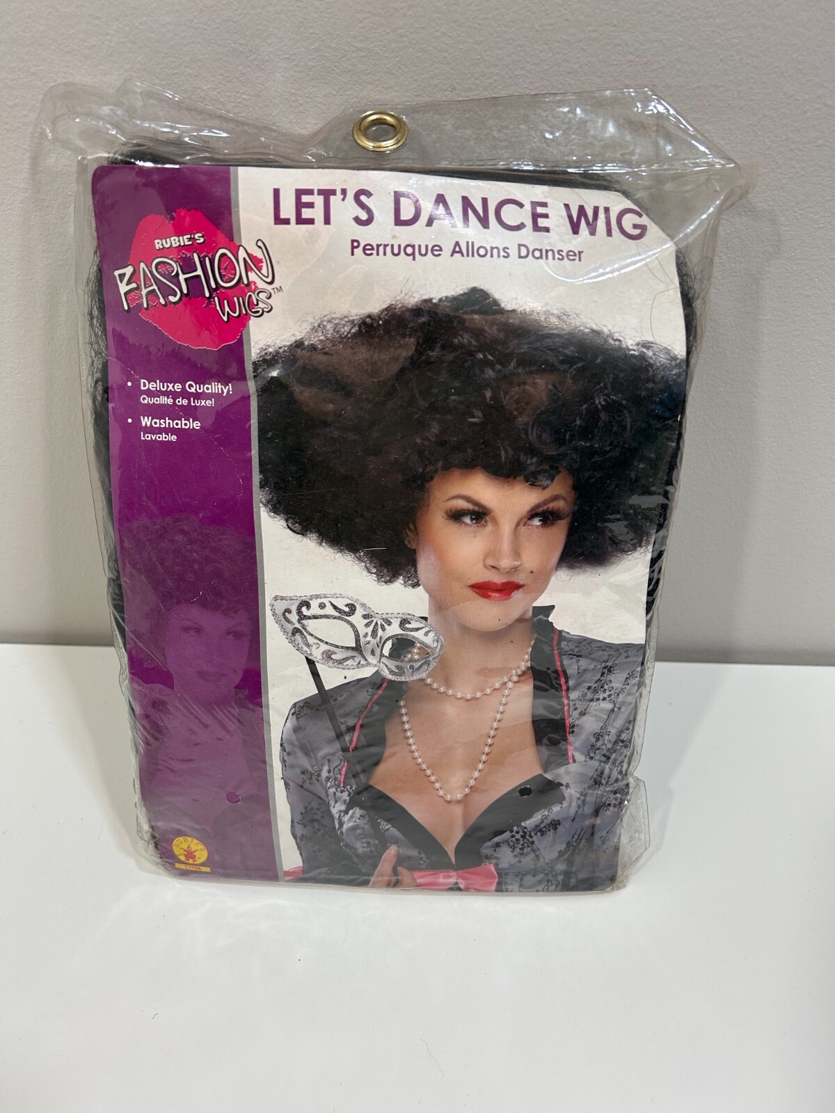 Rubies Women Dress Up Halloween Costume Lets Dance Fashion Wig Adult Black Afro