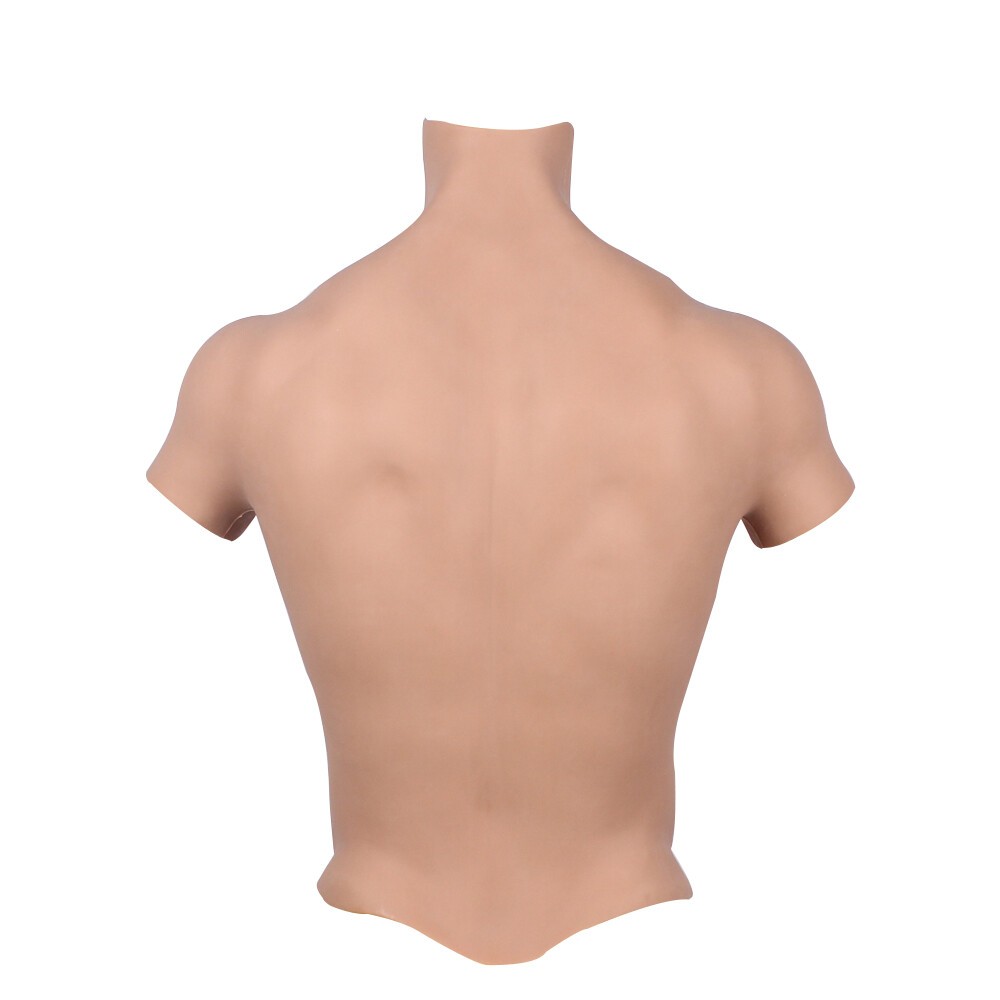 KnowU Muscle Body Suit Size S Silicone Breastplate Fake Chest Cosplay Crossdress