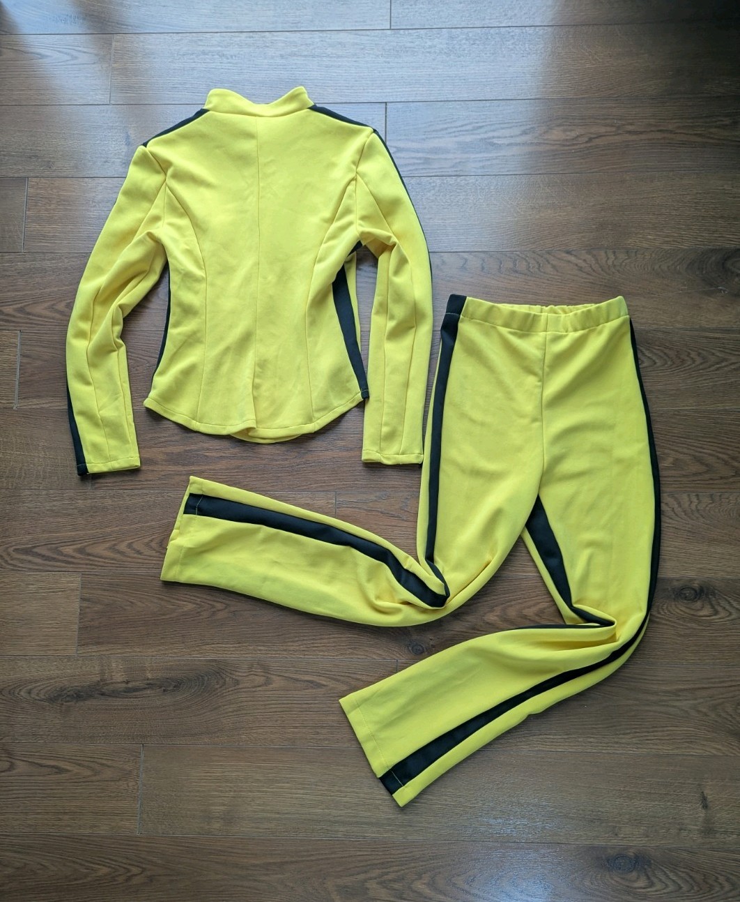 Kill Bill 2 Piece Beatrix Kiddo Cosplay Suit Adult Small Yellow Kung Fu Suit