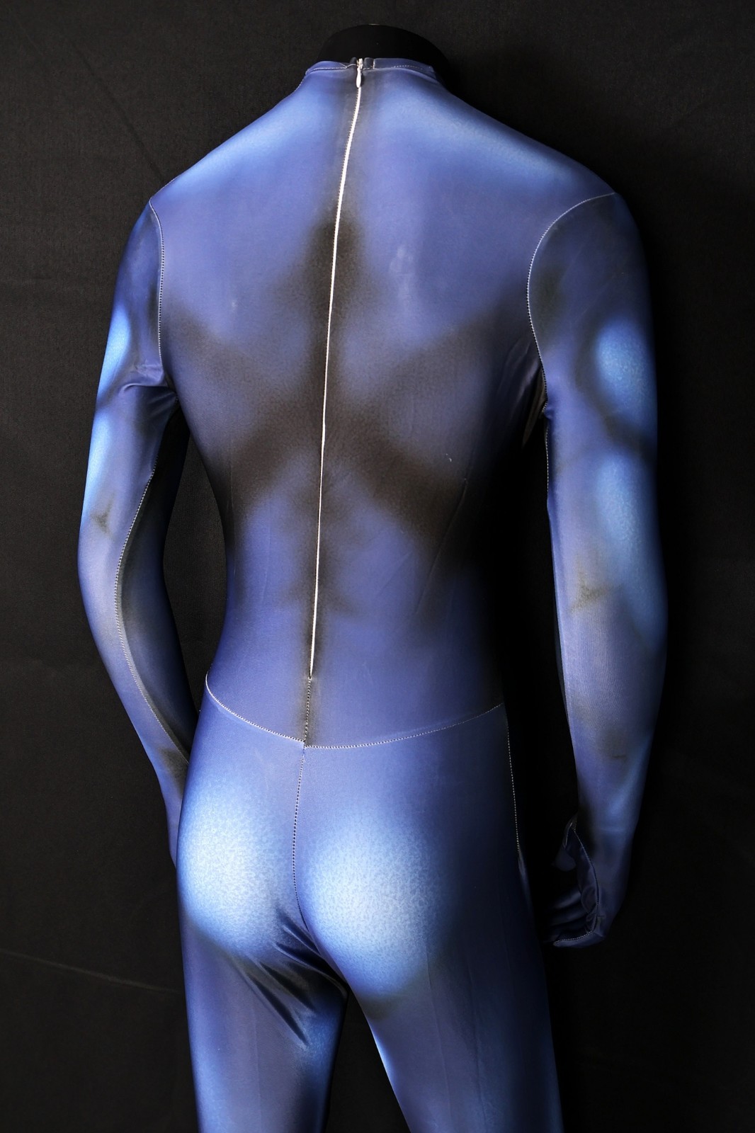 Commissioned Custom Made Bodysuit Blue Superhero Suit