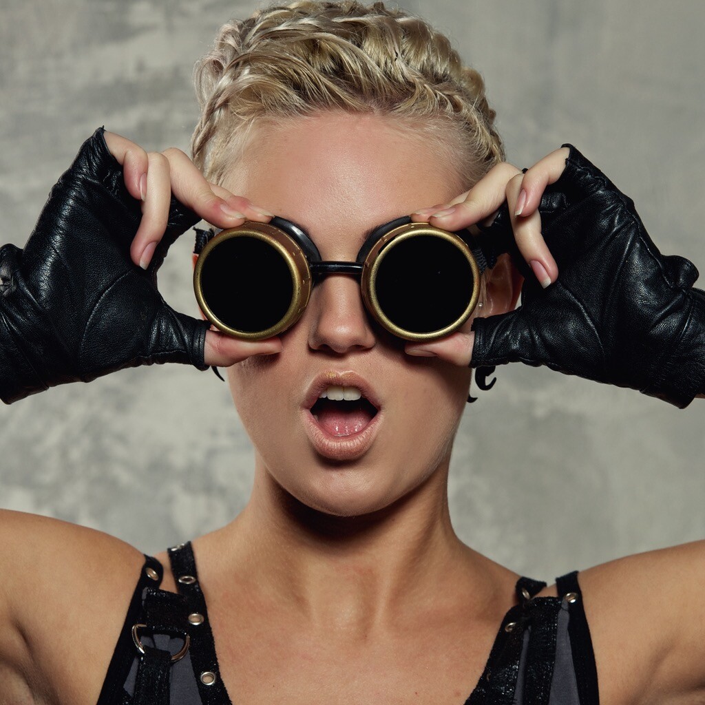 Vintage Victorian Steampunk costume Goggles Cosplay glasses