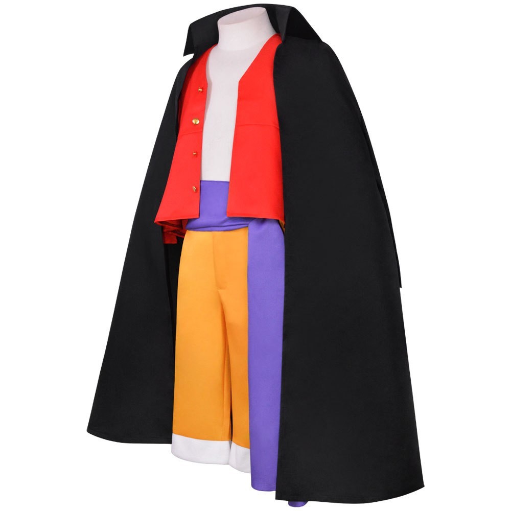 One Piece Monkey D Luffy Wano Country Costume Outfits Halloween Cosplay Party