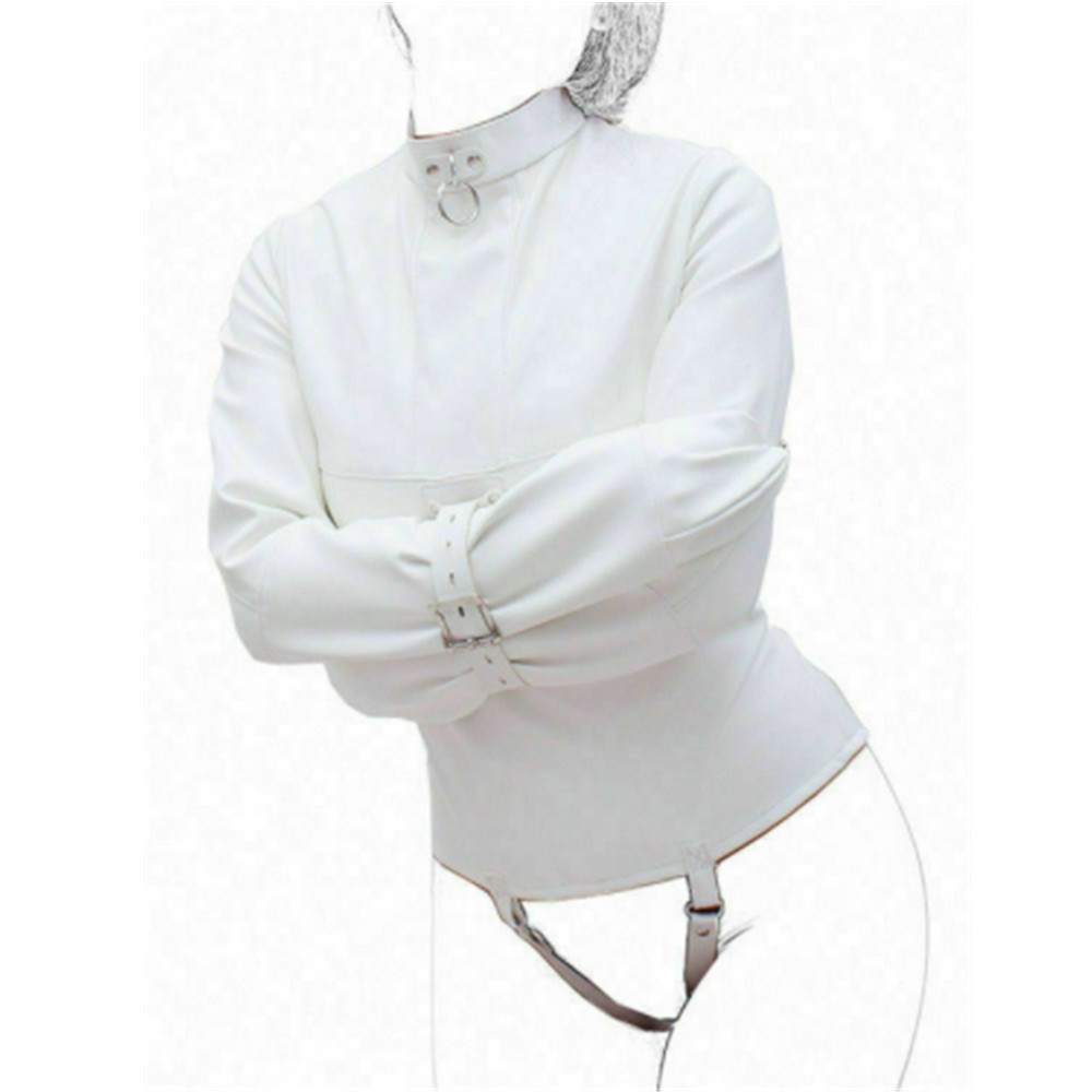 KnowU US stock Straight Jacket Costume Restraint Armbinder Body Harness M/L Size