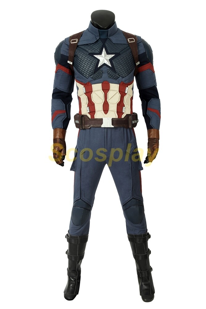 The Captain America Cosplay Bodysuit Costume Avengers 4 Endgame Outfit Halloween