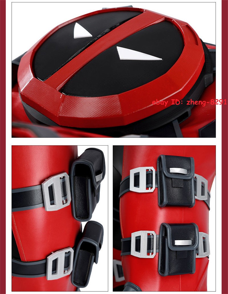 Marvel Rivals Deadpool Cosplay Jumpsuit Outfit Halloween Costume Full Set Mask