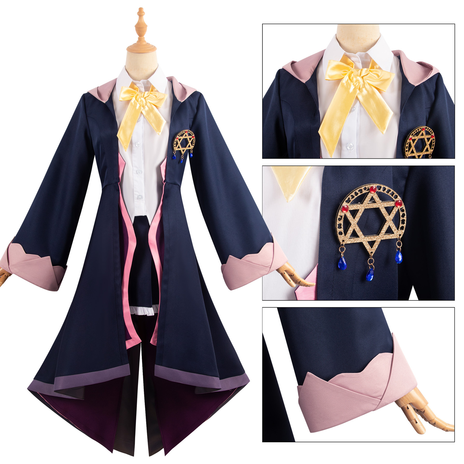 Cosplay Wandering Witch The Journey of Elaina Wigs Costumes Hat Halloween Suits