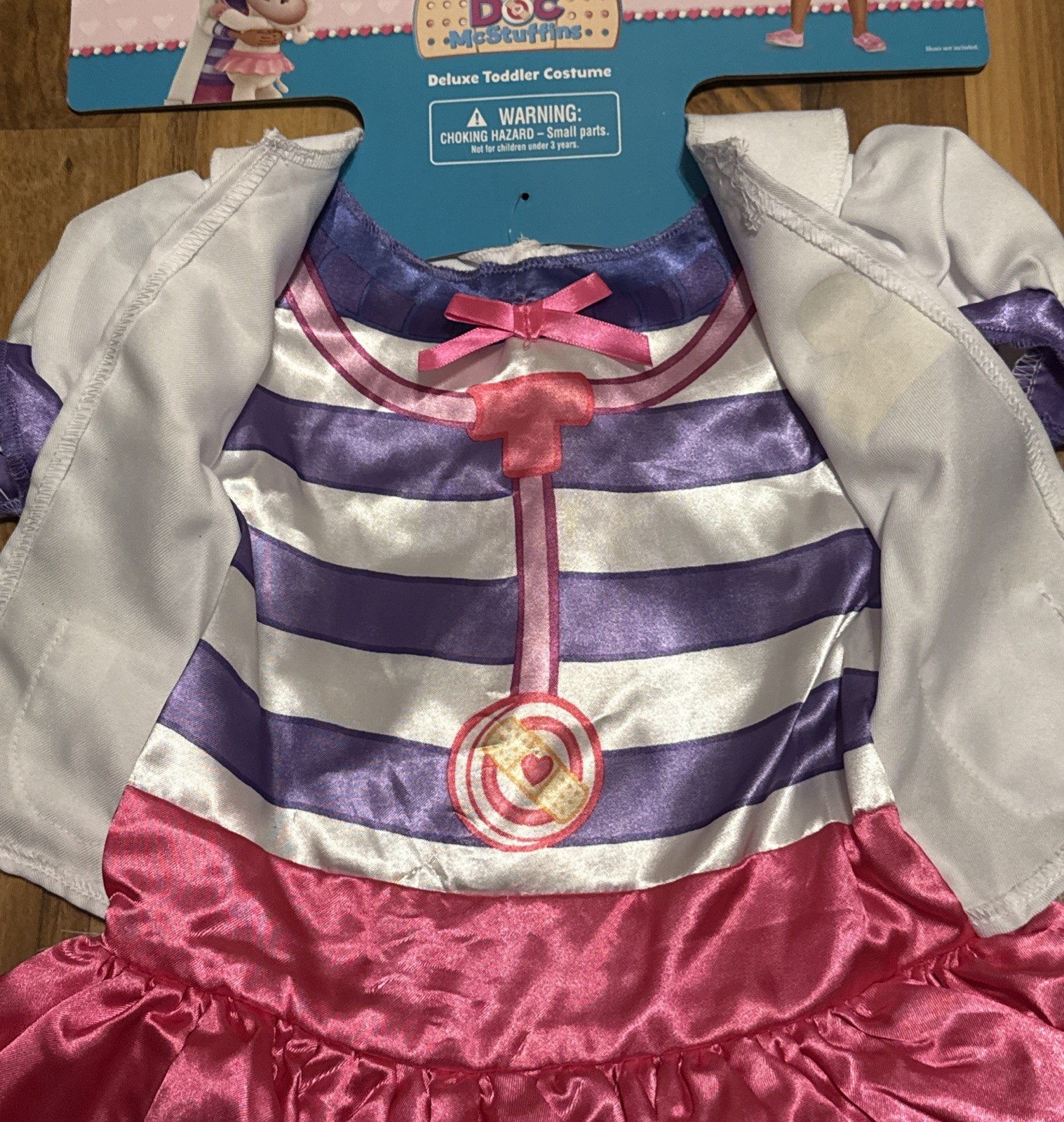 Disguise Deluxe (XS 3T/4T) Toddler DOC MCSTUFFINS Costume with Toy Stethoscope