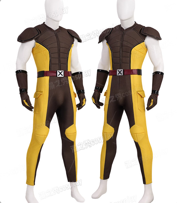 Deadpool & Wolverine Wolverine Costume Men Brown Ver. Jumpsuit Halloween Cosplay