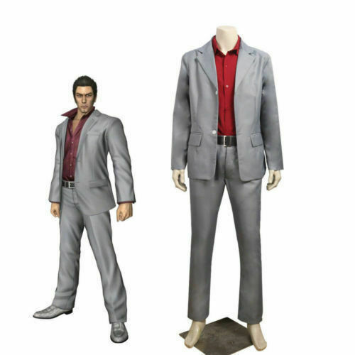 Yakuza Kazuma Kiryu Men’s Suit Uniform Adult Cosplay Costume