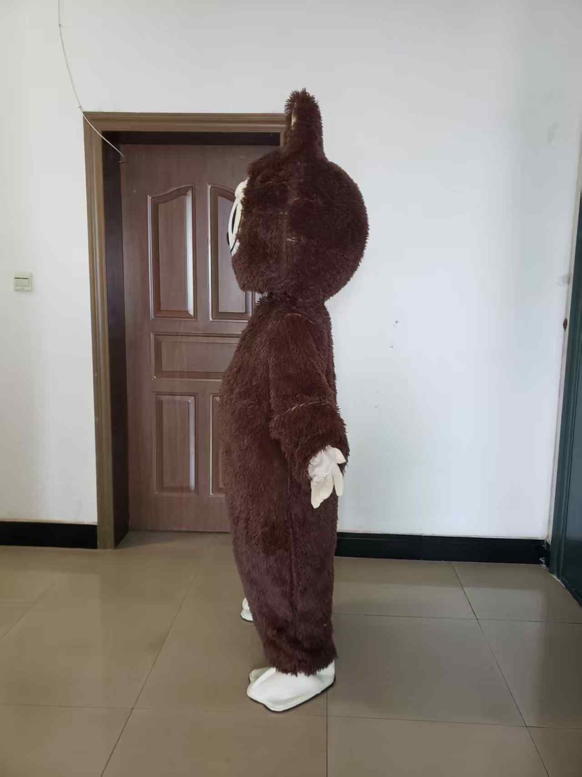 New adult Halloween Christmas characters dark brown rabbit cartoon festival