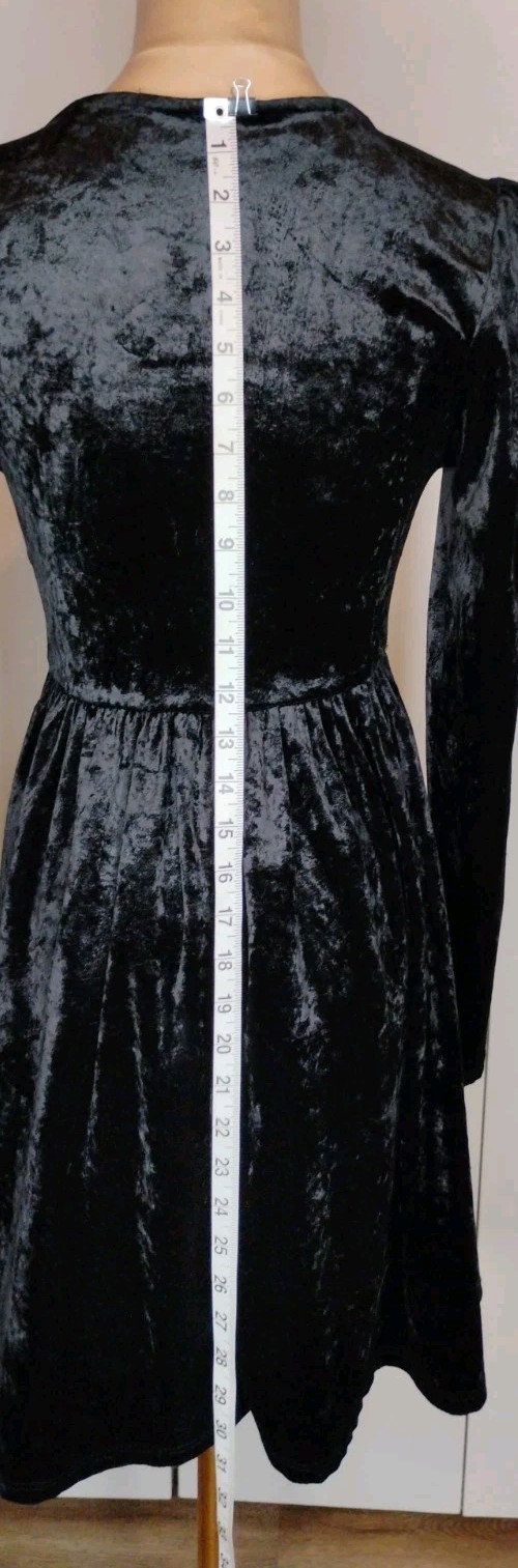 Maleficent Women’s Costume Short Velvet Long Sleeve/Mini Wings/Headpiece Small