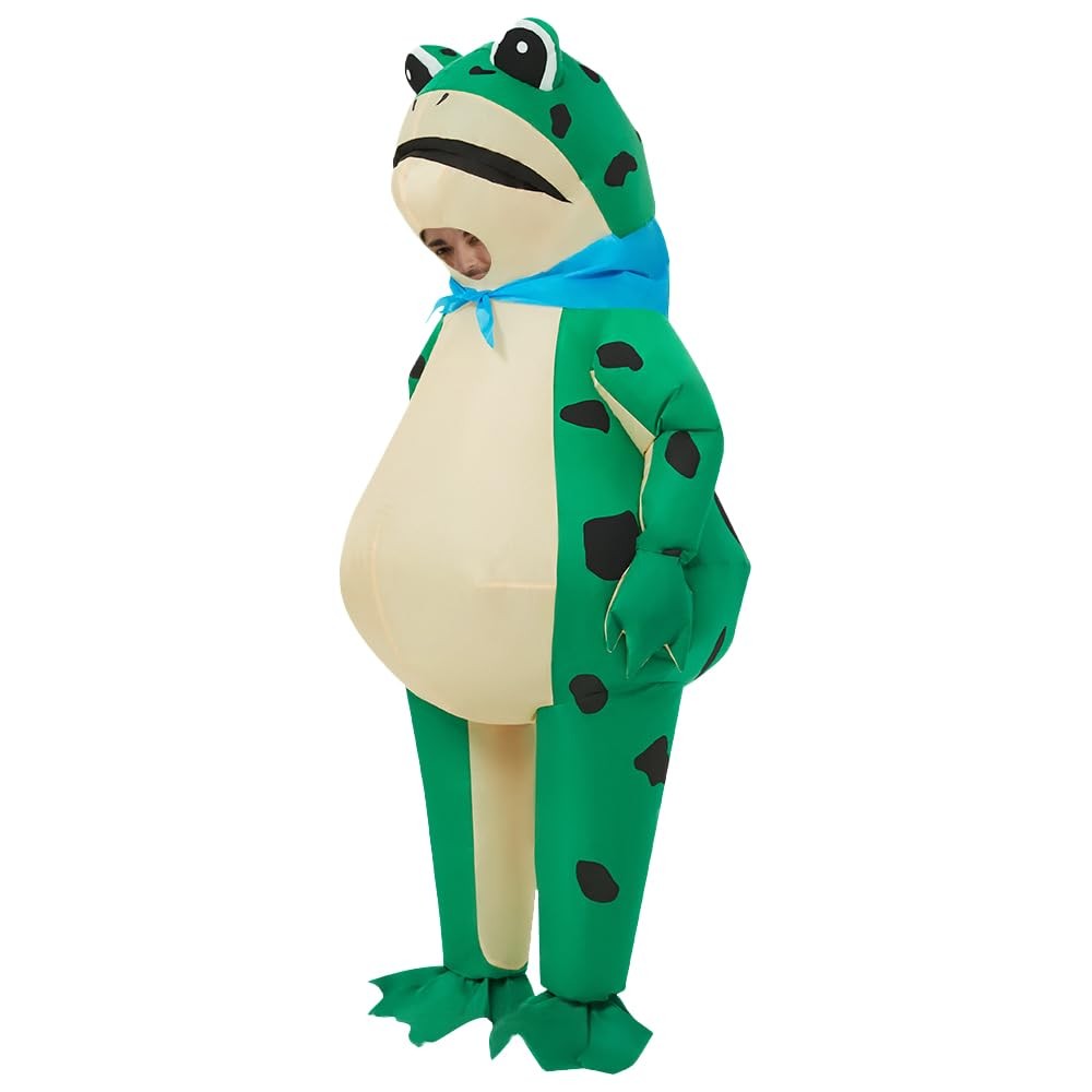 Pekifor Funny Inflatable Frog Costume Blow-up Cosplay Costume for Adult/Birth…