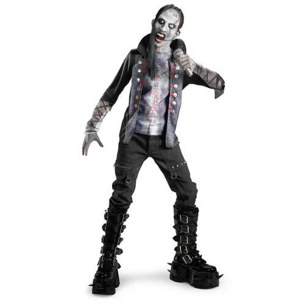 GOTHIC ROCK rocker Manson Boys Halloween Costume Large 10 12 – Mask and Top
