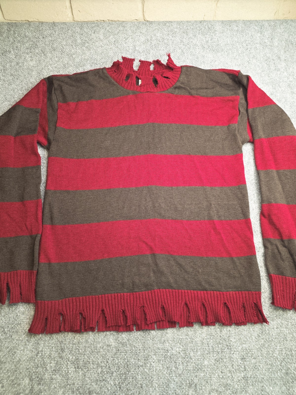 Freddy Krueger Costume Sweater Mens XL Rubies A Nightmare On Elm Street Striped