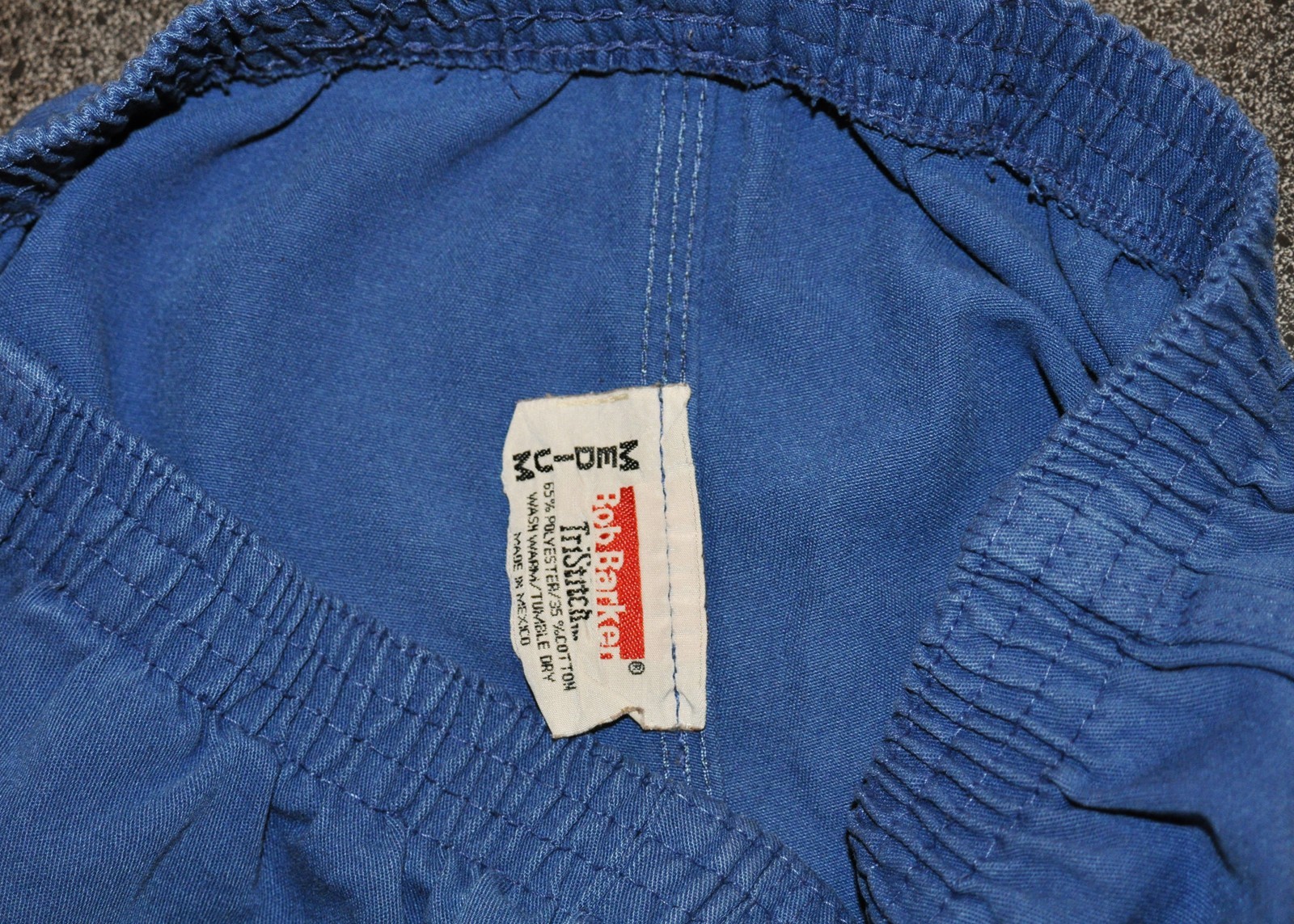 GENUINE Bob Barker TriStitch PRISON Uniform Convict Jail INMATE WORN BLUE Pants