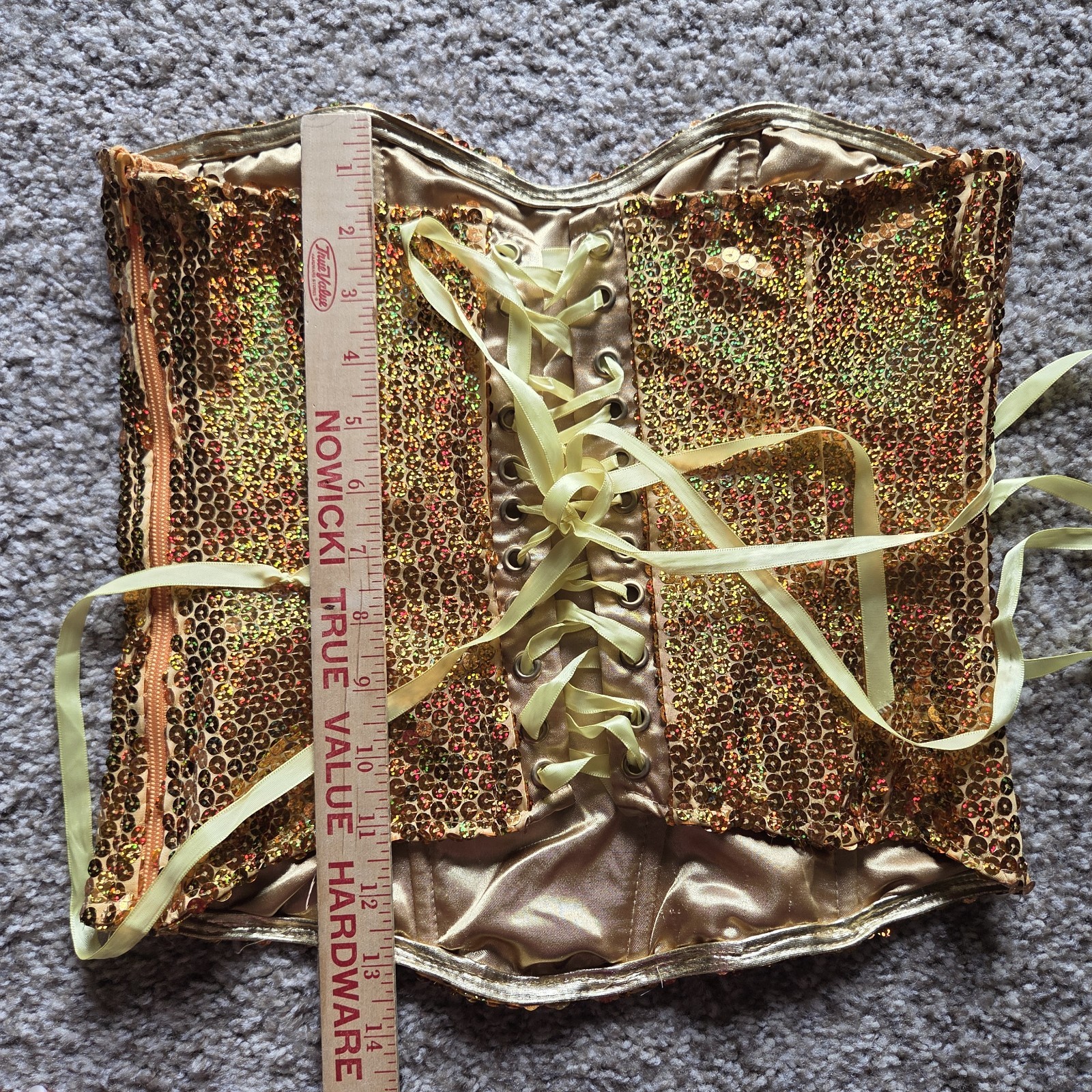 Mermaid Costume Adult Sexy Halloween Fancy Dress Size Medium Green Blue Gold