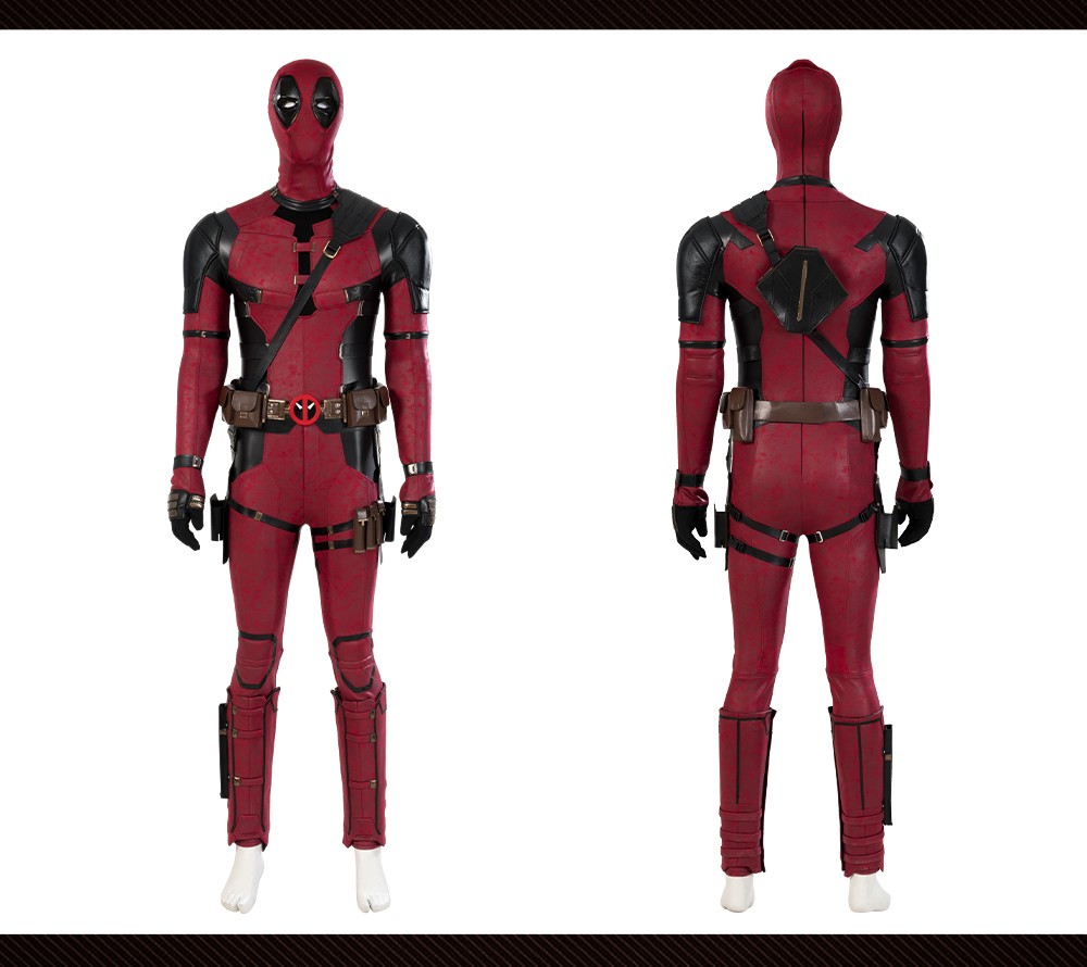 Deadpool 3 Halloween Cosplay Jumpsuit Costume Wade Wilson Accessories Suit Lot