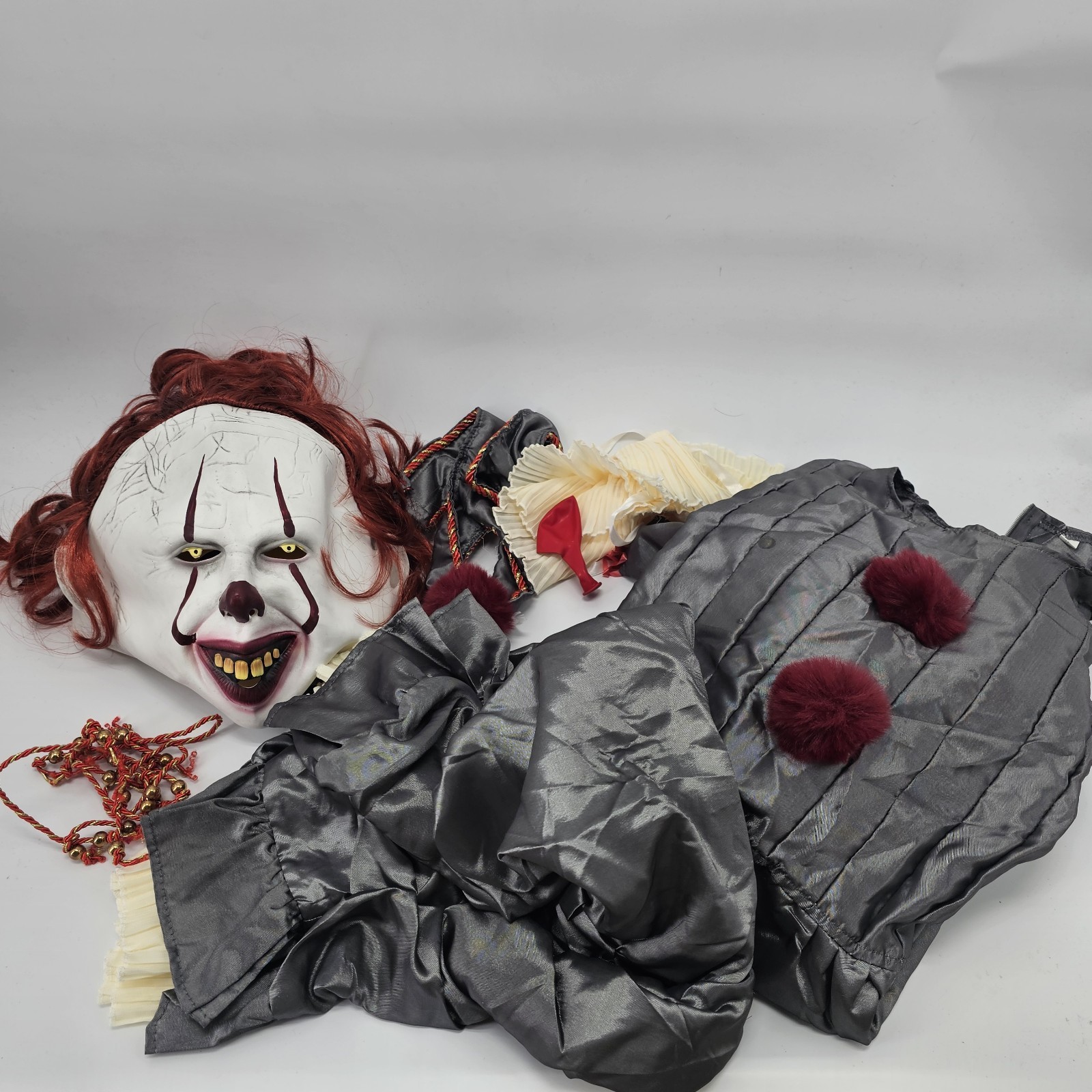 Kids L Movie Stephen King’s It Pennywise Cosplay Costume Silver Uniform
