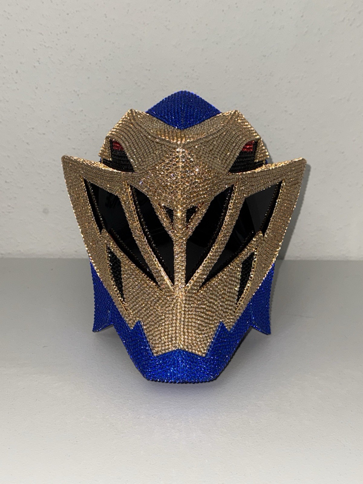 Custom 3D Printed Dino Fury Gold Ranger Bedazzled Helmet – Jordon T. Fite