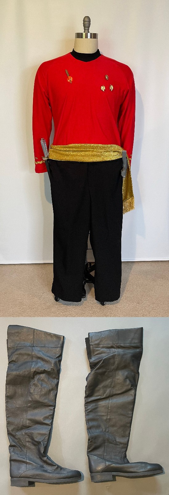 Star Trek TOS “Mirror, Mirror” Scotty Tunic, Anovos Pants, Boots & Accessories
