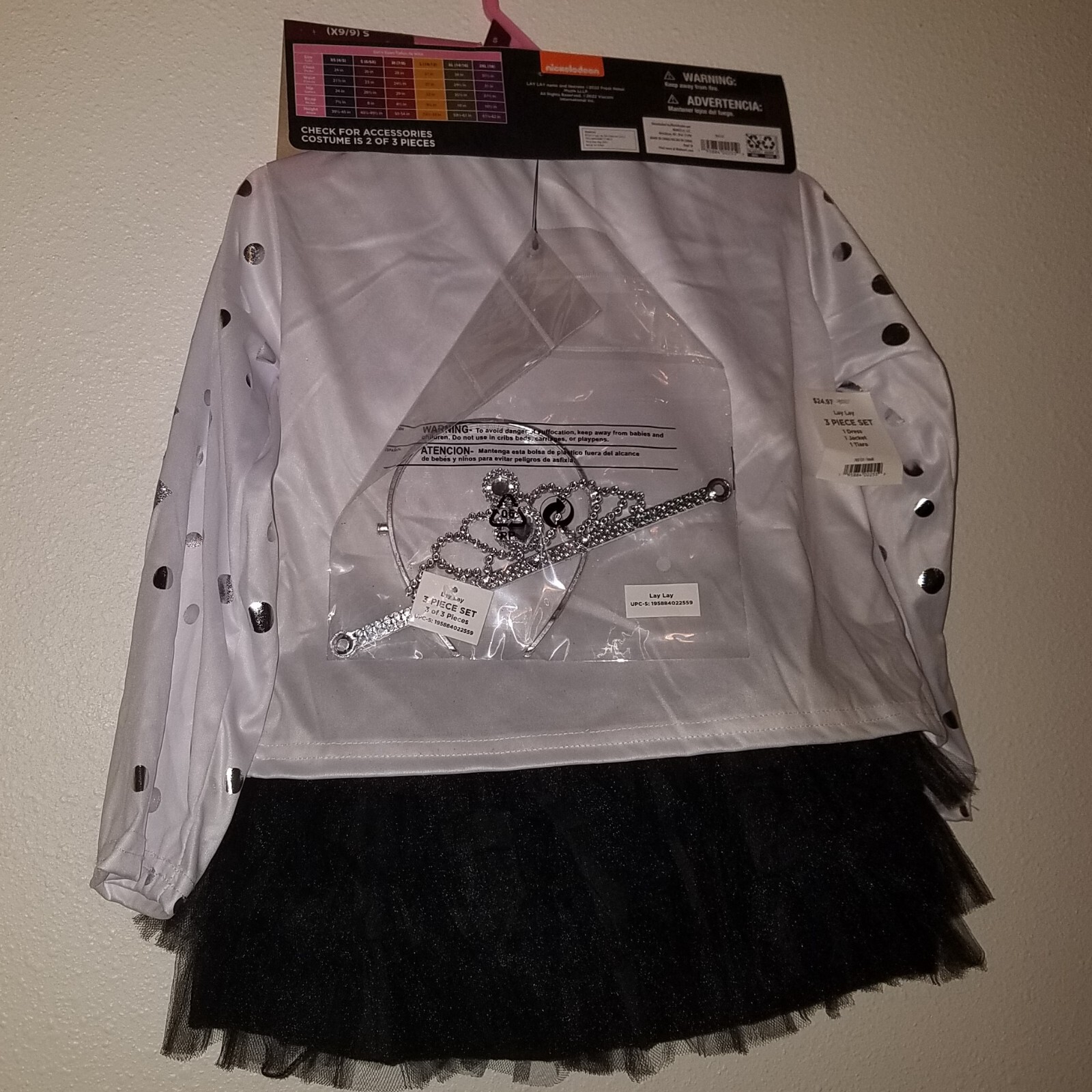 NEW That Girl Lay Lay Halloween Costume Girls Small 6-6X Dress Jacket Tiara