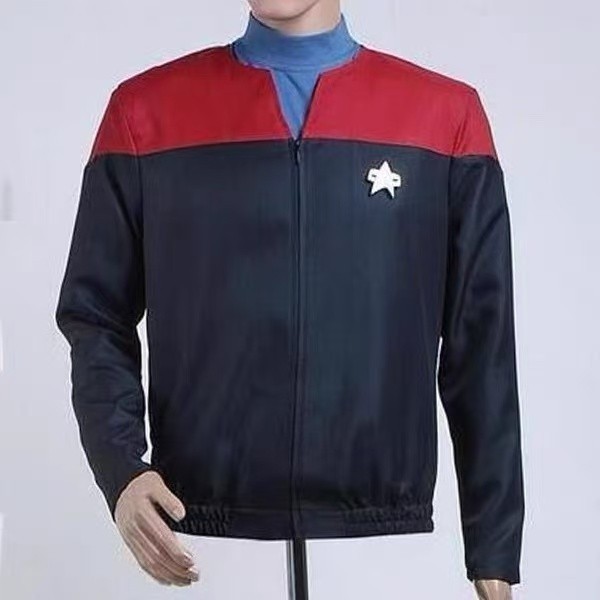 Star Trek uniform costume set red black blue jacket pants badge
