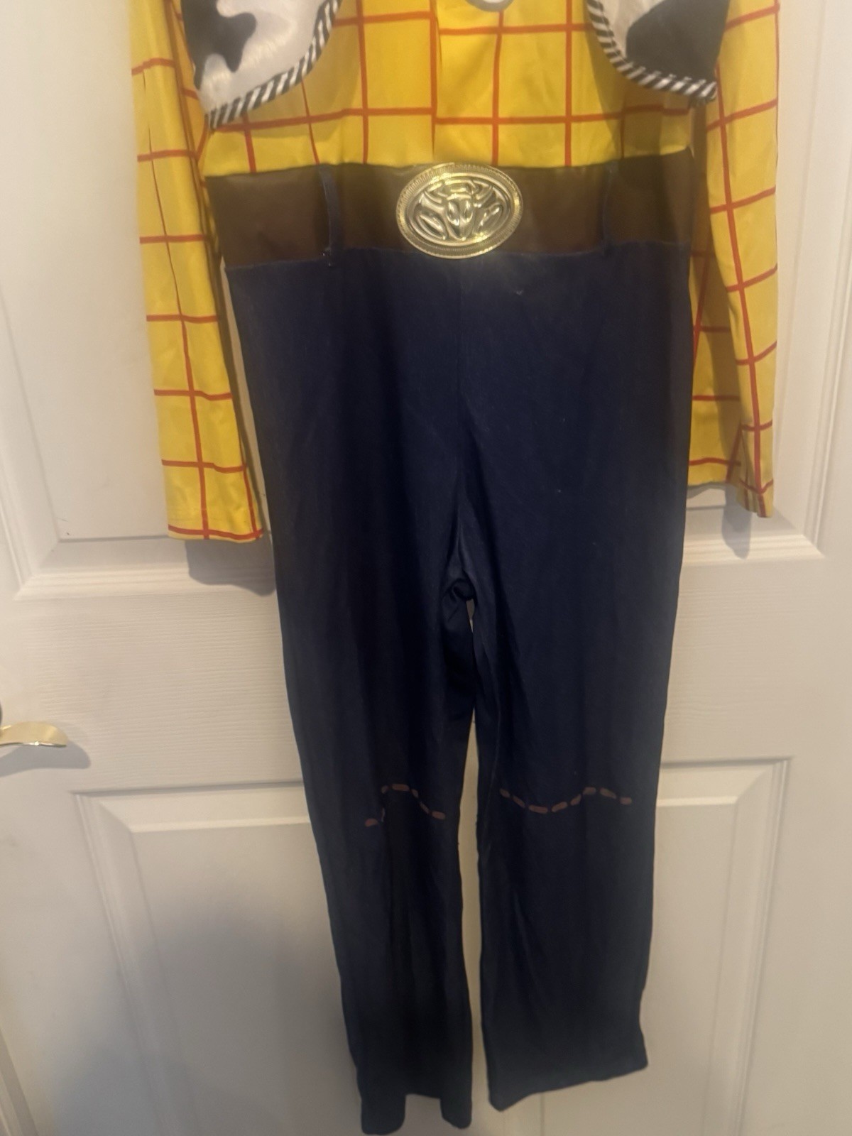 Disney Pixar Toy Story 4 Woody Costume Child Size Medium 8-10 No Sheriff Badge