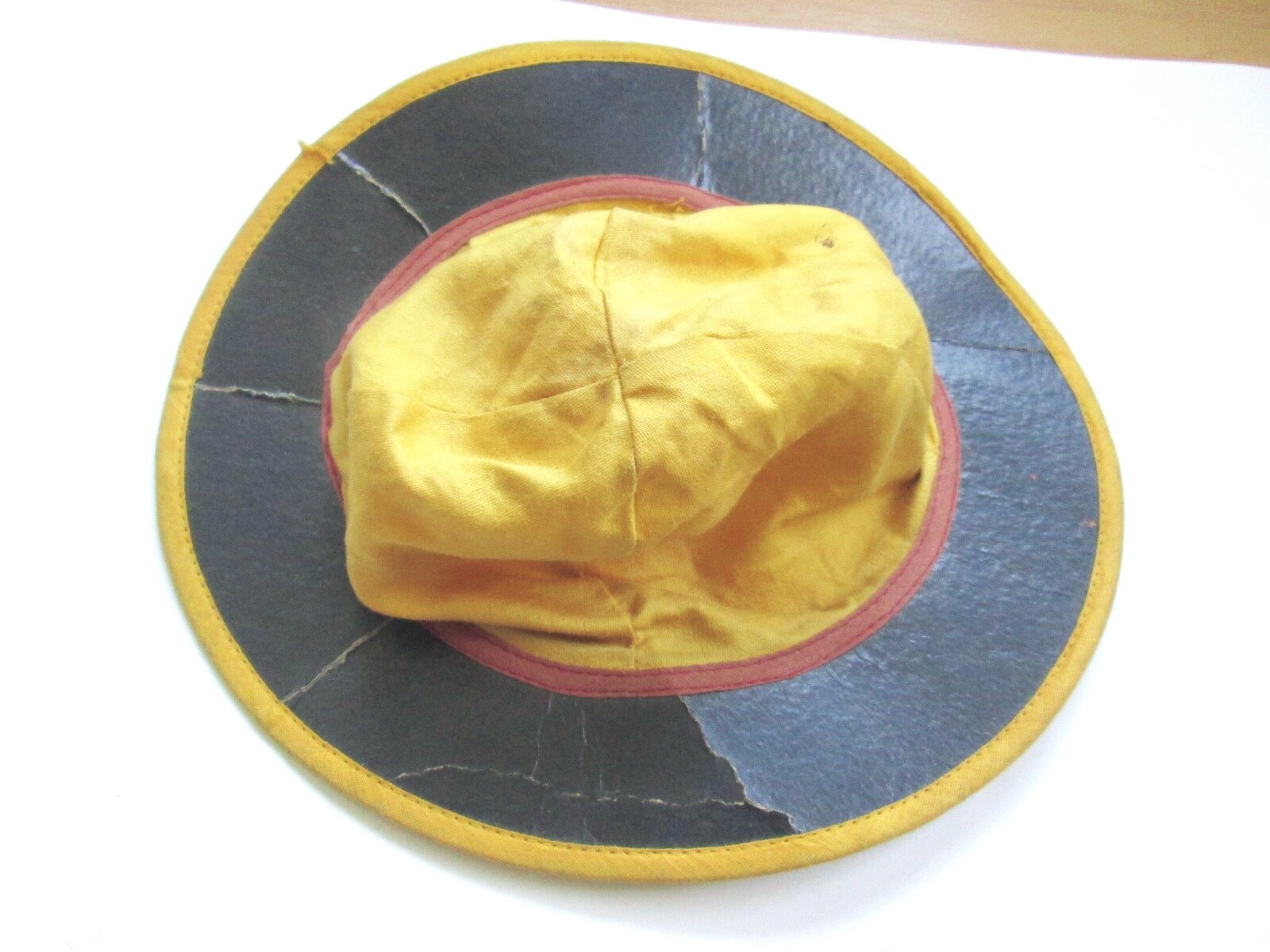 Vtg 50s Mexican Man Exploding Volcano 2-pc Halloween Costume Jacket Hat Boys L