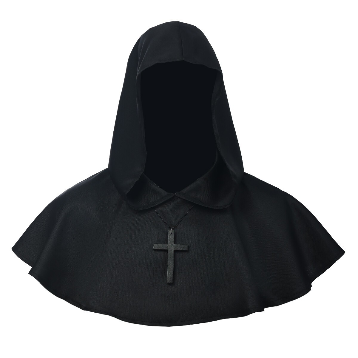 Medieval Hood Hat Halloween Grim Cowl Cloak Monk Pagan Hooded Witch Cowl Hat