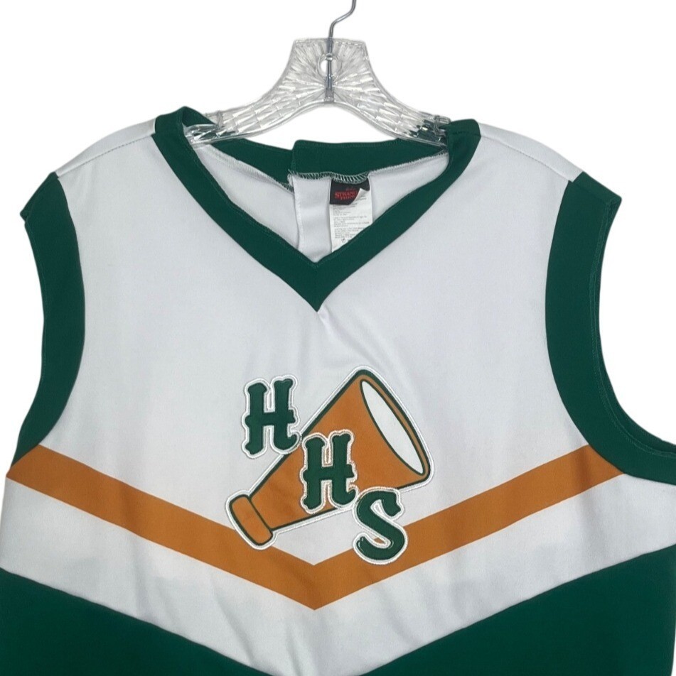 Stranger Things Hawkins HS Cheerleader Costume Top Only Chrissy XL Green Costume