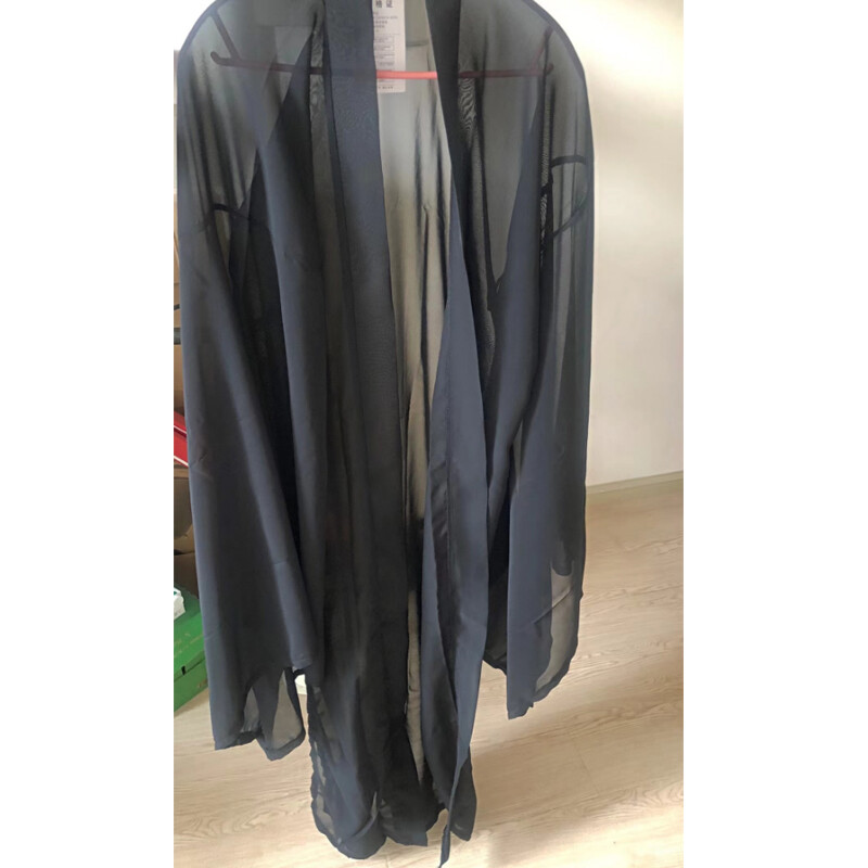 Hanfu Women Chinese Traditional Chiffon Cape Ancient Costume Big Sleeve Cosplay